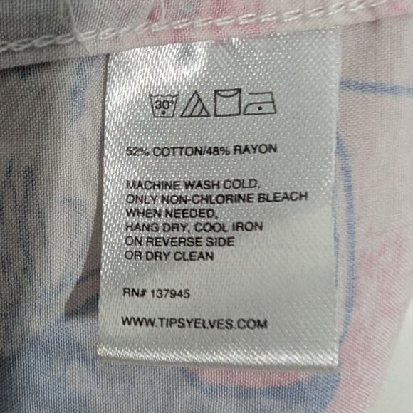 Tipsy Elves Toucan Tango Hawaiian Shirt Mens Size XXL Tropical Floral Casual - Picture 6 of 10